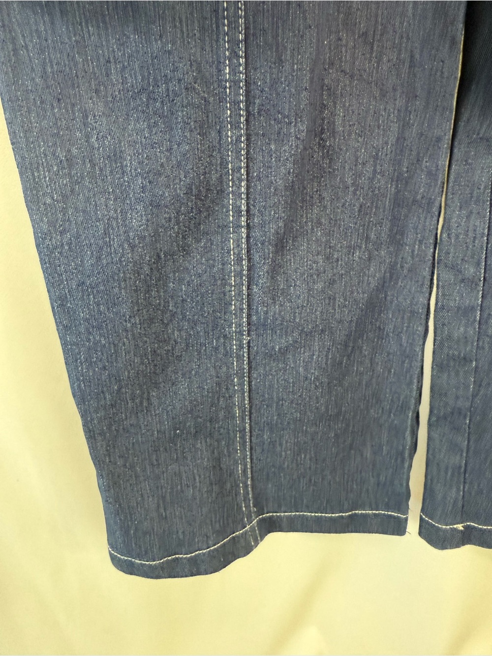 Petal & Pup Dark Blue Denim Tie-Waist Jumpsuit Short Sleeve size: S - Picture 14 of 17